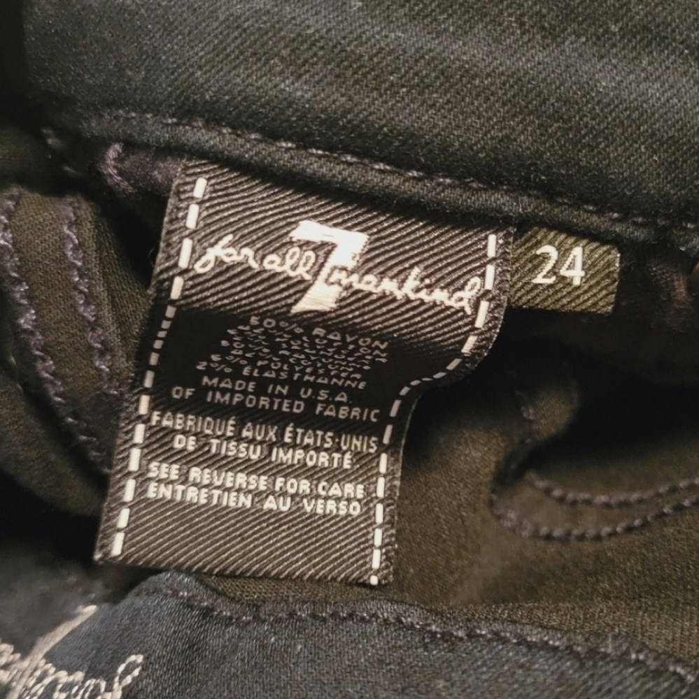 7 For All Mankind Kimmie Bootcut Blue Jeans Size 24 - Picture 9 of 9